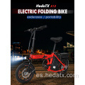 Bicicleta plegable eléctrica portátil